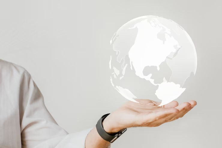 Earth Globe in the Hand